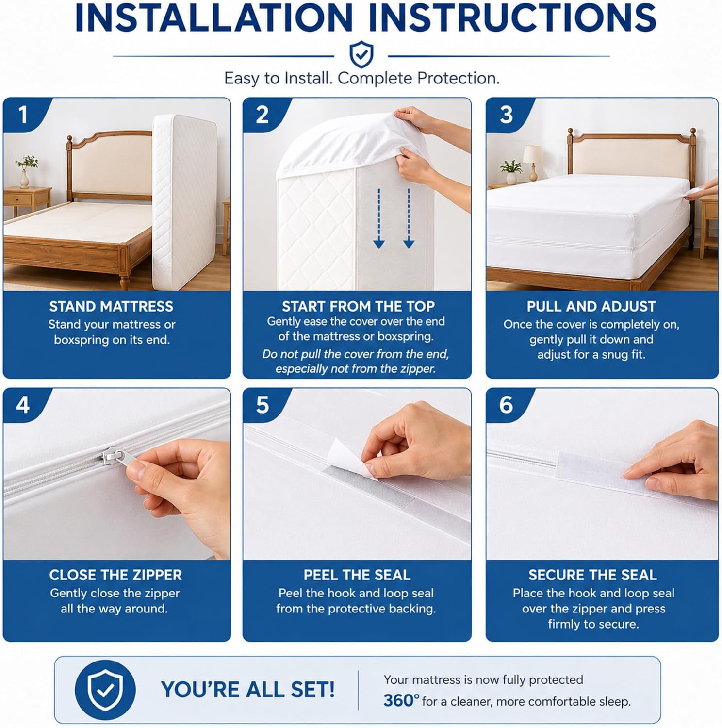 Thumbnail 6 de King Mattress Protector, Zippered