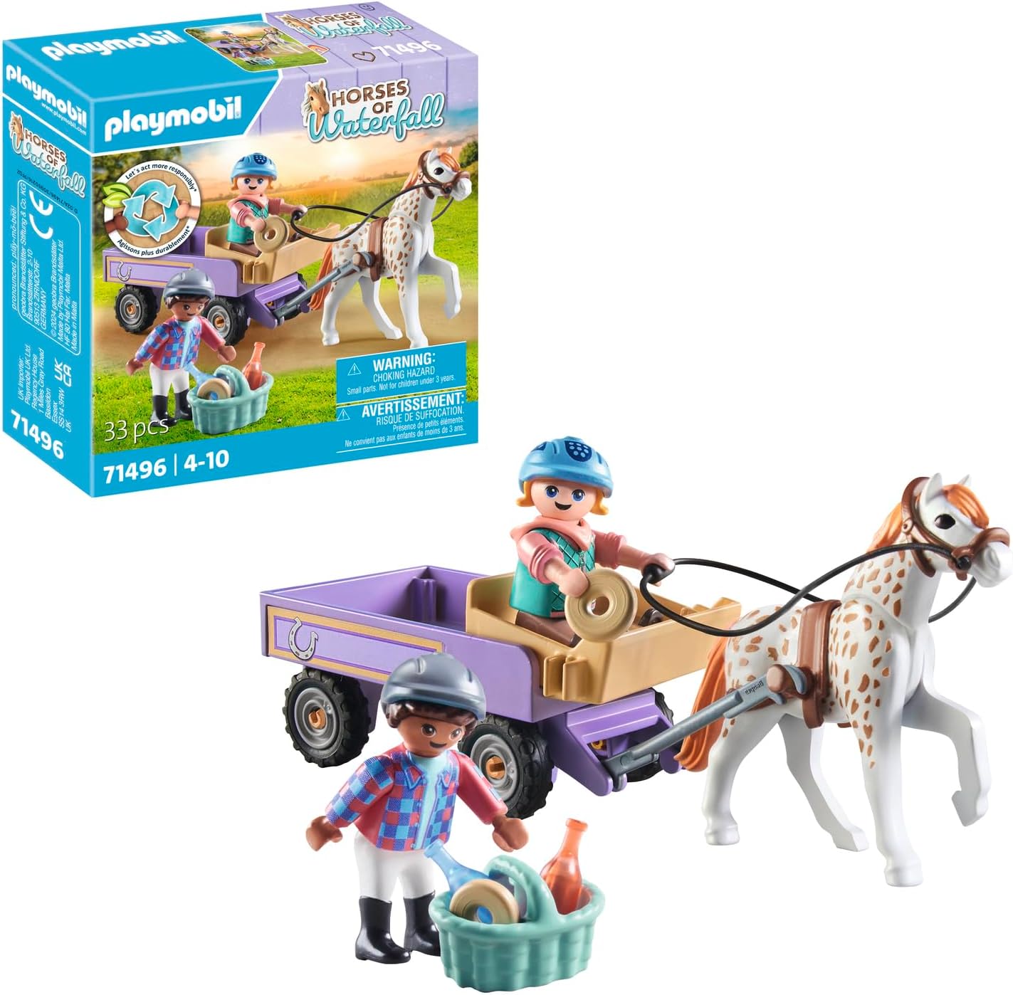 Detalle de PLAYMOBIL 71496 Ponykutsche 4 đŽ