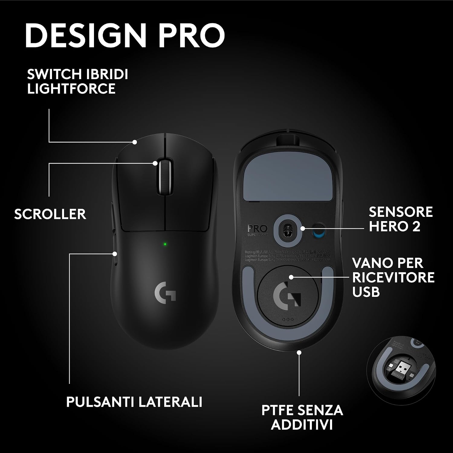 Thumbnail 5 de Logitech G PRO X SUPERLIGHT 2 SE mouse gaming 60 g