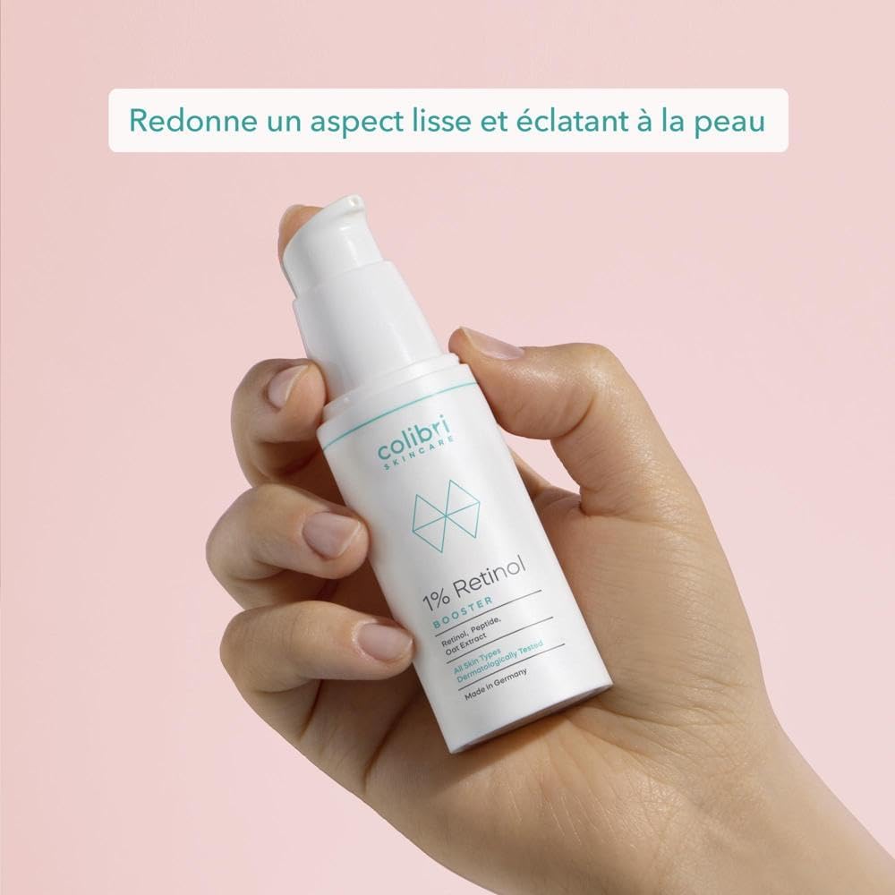 Detalle de colibri skincare 1% RETINOL BOOSTER (30 ml) — sérum visage au rétinol encapsulé liposomal