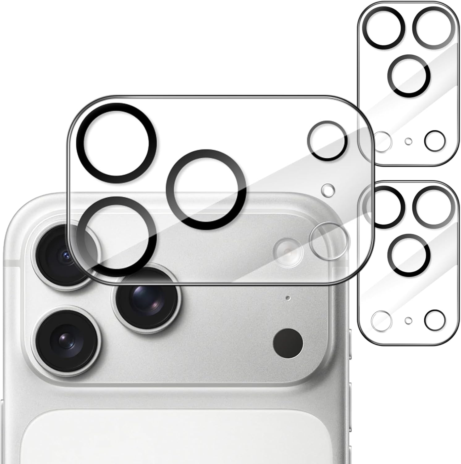 Thumbnail 6 de JETech Kameraschutz aus 9H gehärtetem Glas für iPhone 16 Pro (6,3") & iPhone 16 Pro Max (6,9"), 3er-Set