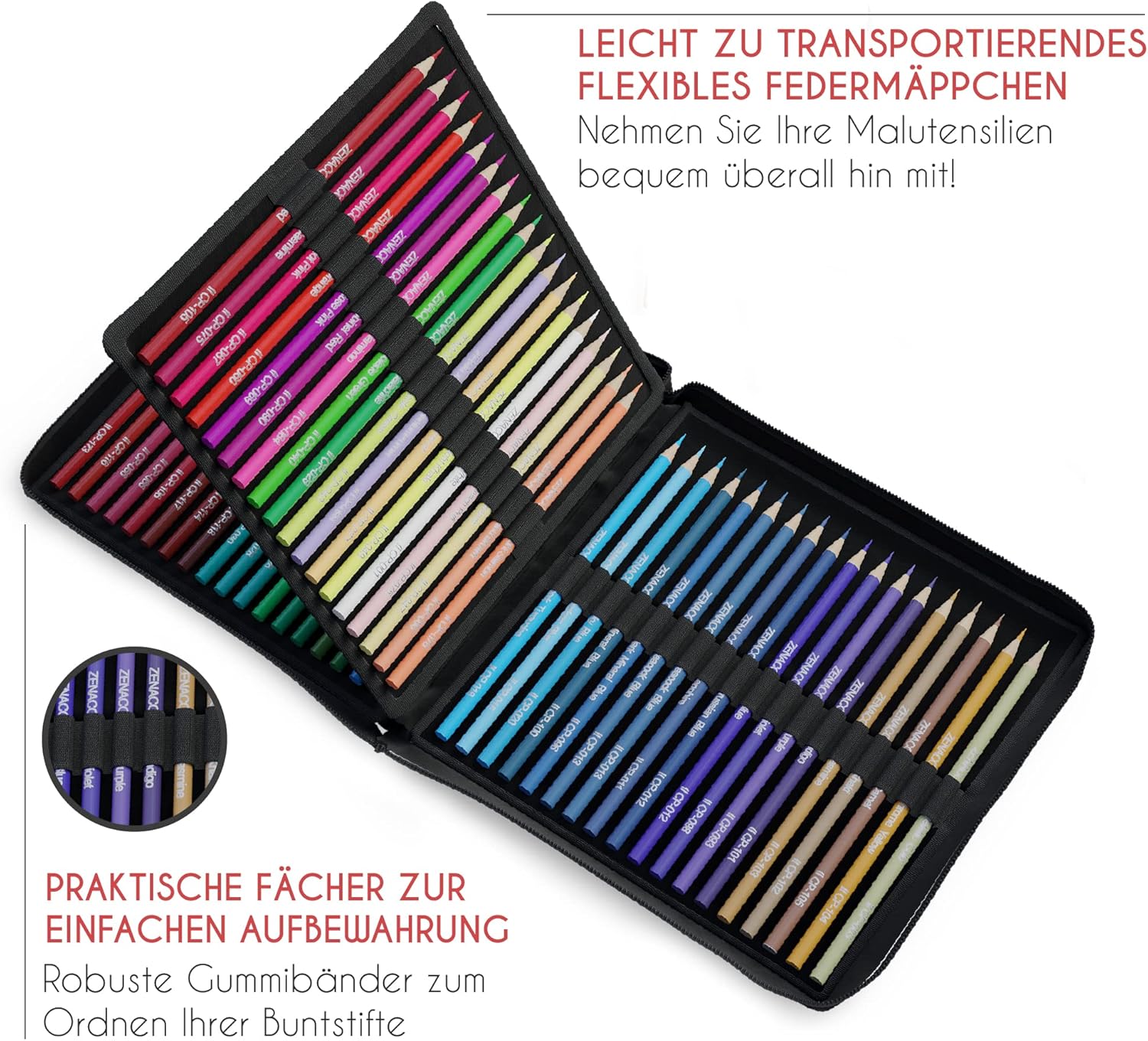 Thumbnail 4 de Zenacolor 72 Buntstifte für Erwachsene 🖍