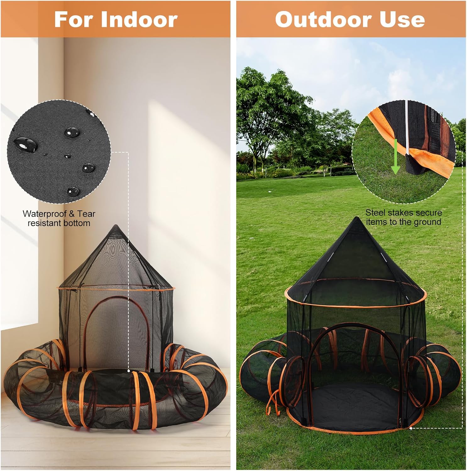 Thumbnail 2 de Odoland outdoor cat tunnel tent 305 cm