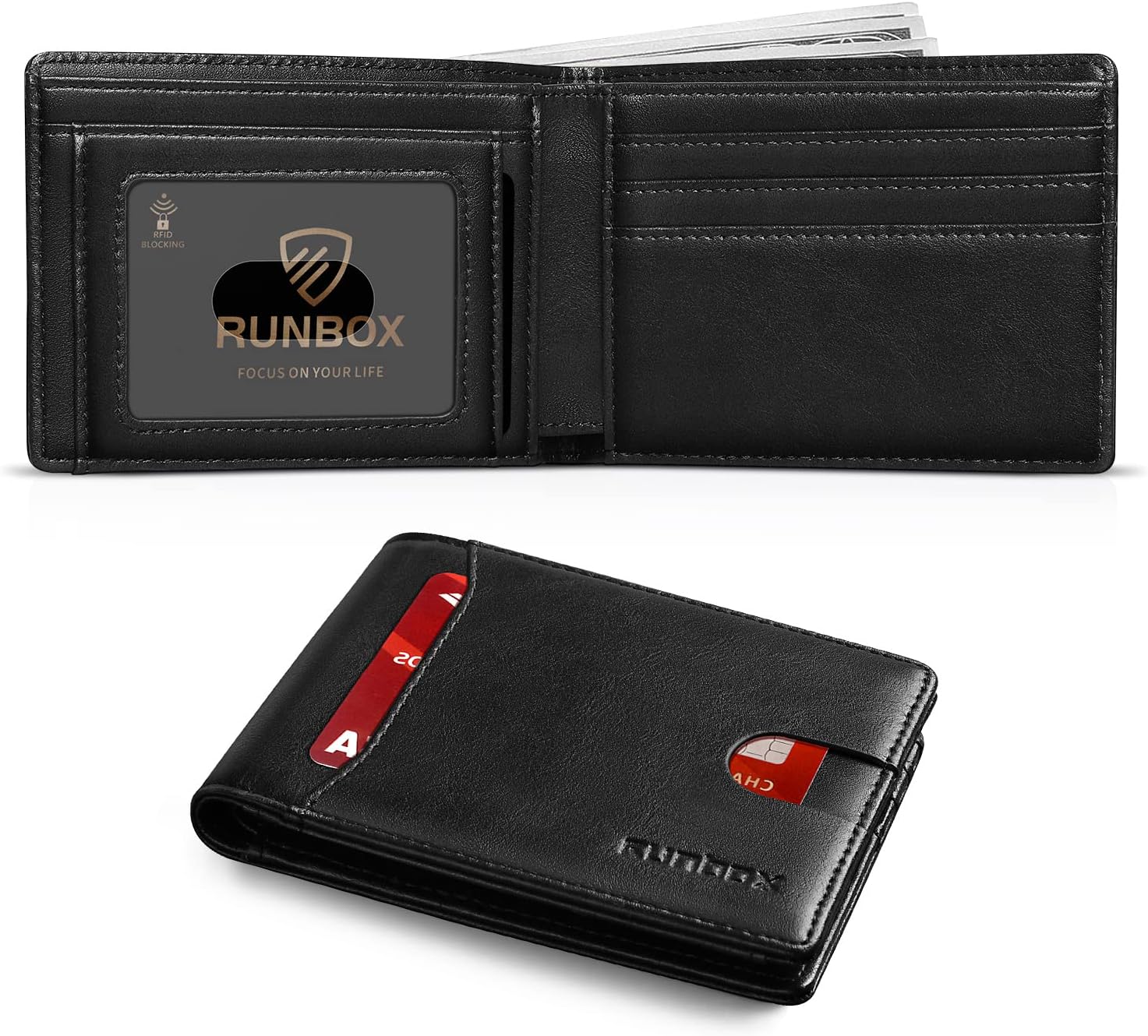 Detalle de RUNBOX Leather Bifold Wallet