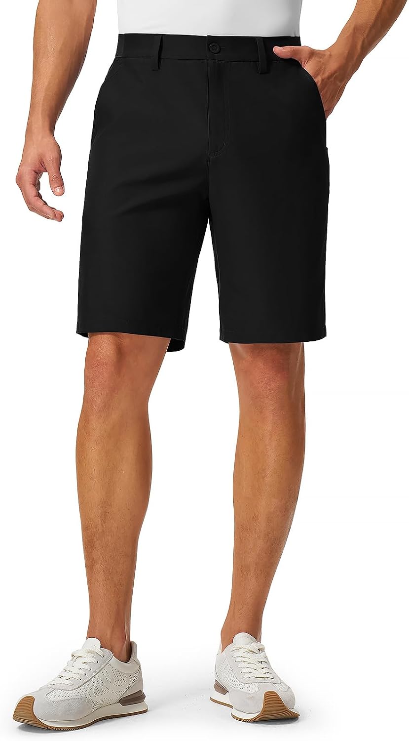 Detalle 2 de TBMPOY Men's 9" Golf Shorts with 4-Way Stretch, UPF 50 and 5 Pockets