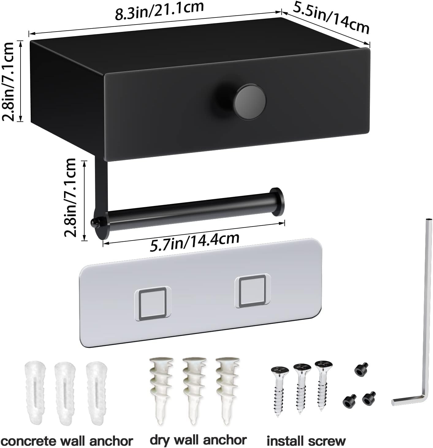 Thumbnail 5 de Voldra Toilettenpapierhalter 21×14×7 cm 🚽