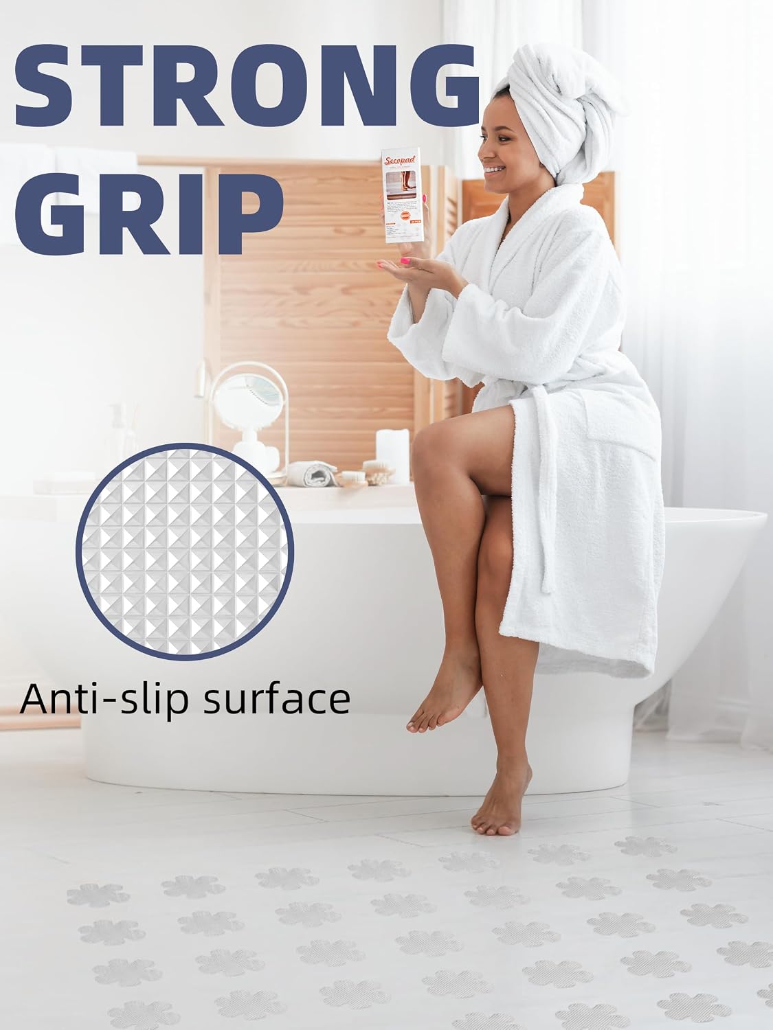 Detalle de Secopad Bathtub Stickers, PEVA