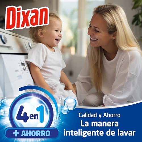Detalle 2 de Dixan Gel Total+ 4 en 1: detergente líquido para ropa blanca y clara (3825 ml, 85 lavados)