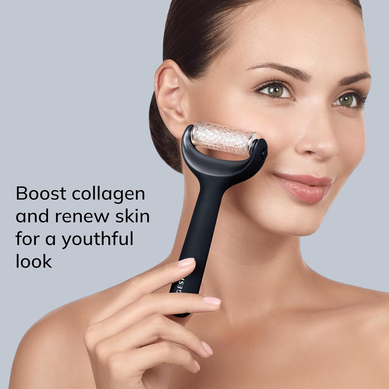 Detalle de GESKE SmartAppGuided MicroNeedle Face & Body Roller – 8 en 1