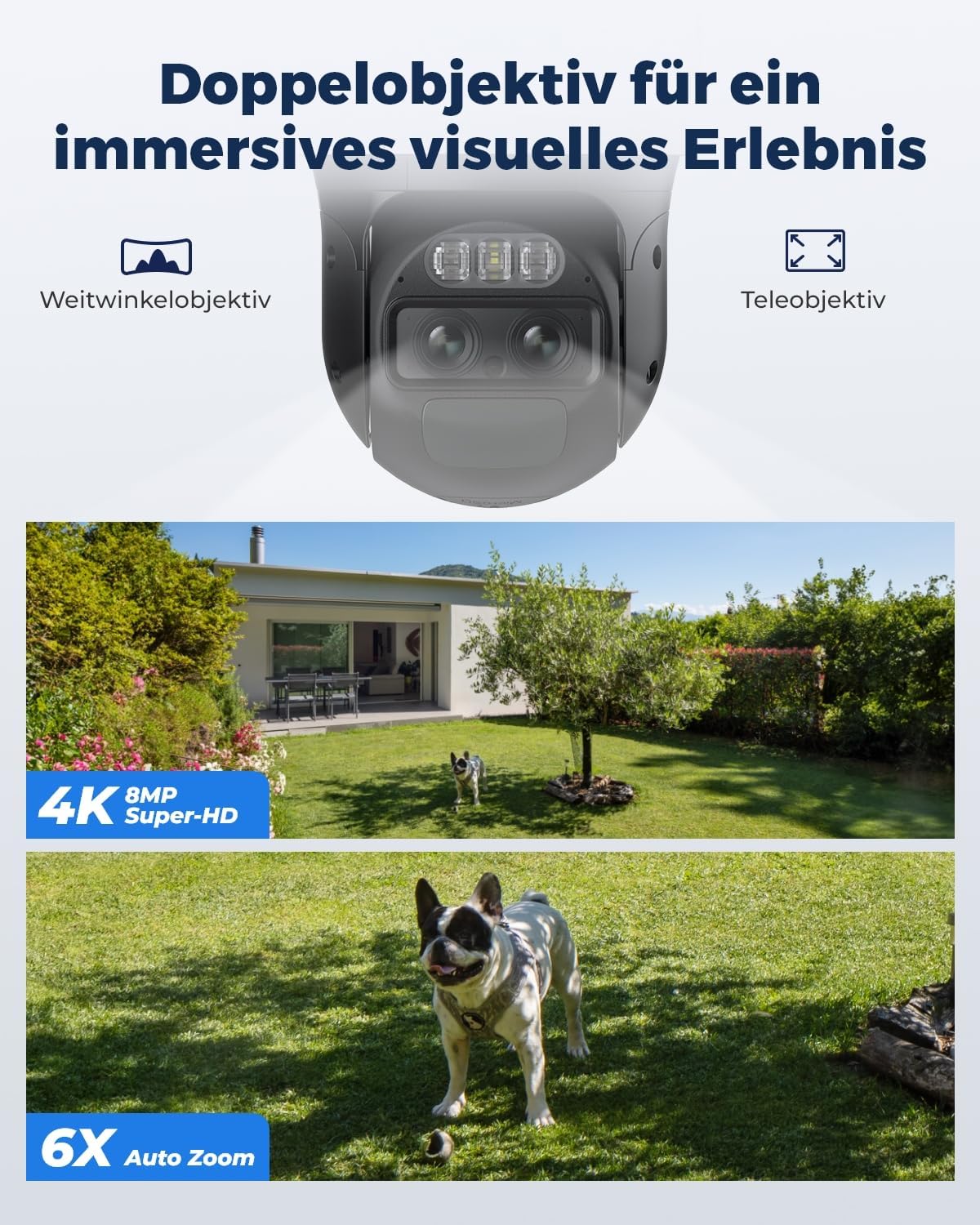 Thumbnail 1 de Reolink 4K PTZ Überwachungskamera Akku 8MP