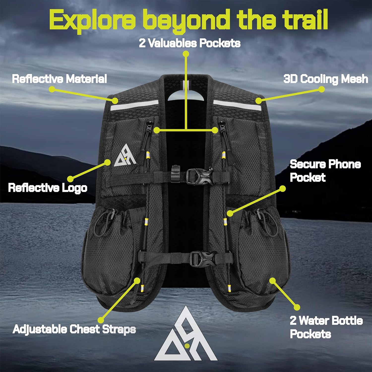Thumbnail 2 de OFFROUTE Running Vest hydration pack with phone holder