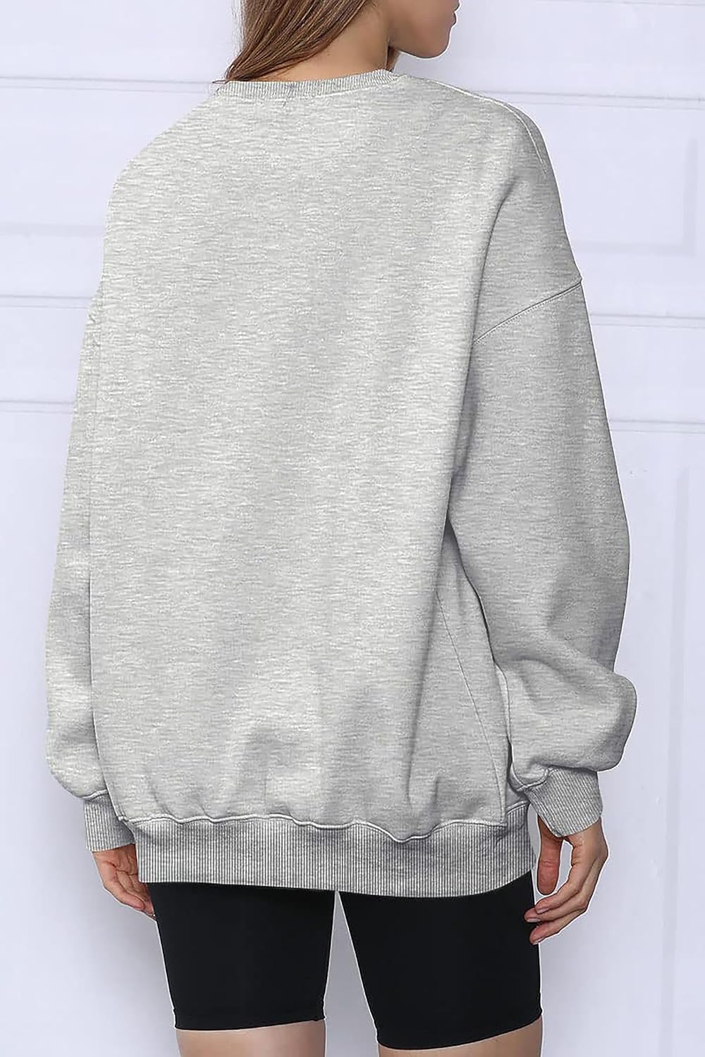 Thumbnail 5 de Timuspo oversized fleece-sweatshirt voor dames met ronde hals