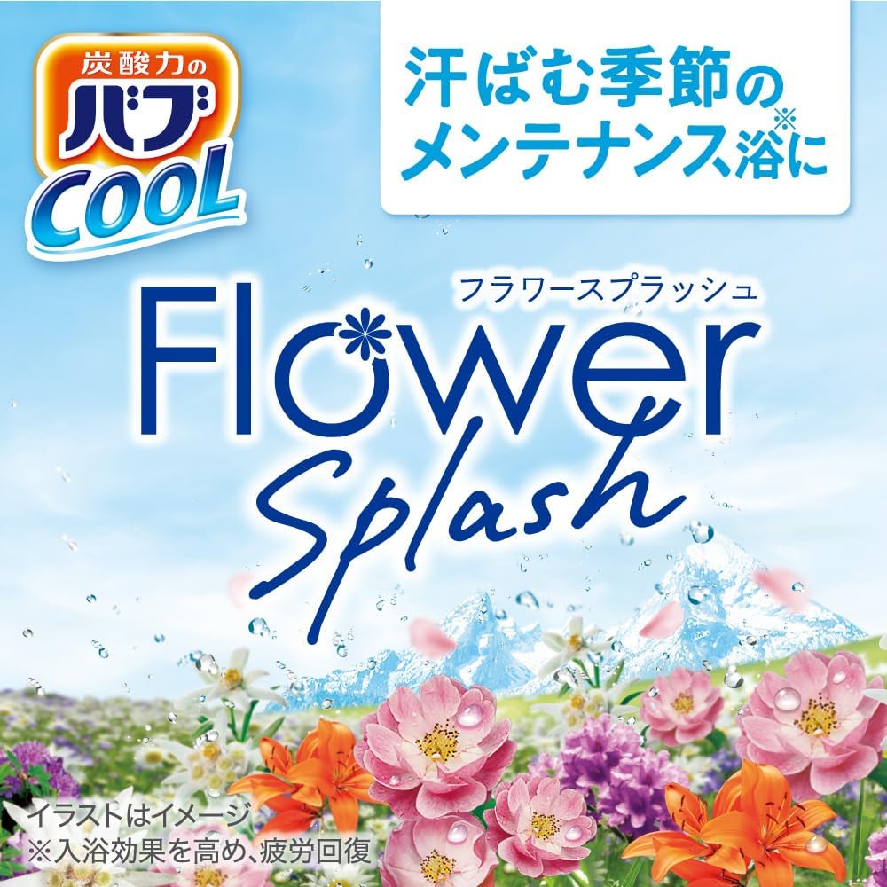 Detalle 2 de バブ温&涼 アソート 8種類 24錠+入浴剤付き フラワースプラッシュ・ミルキーアロマ