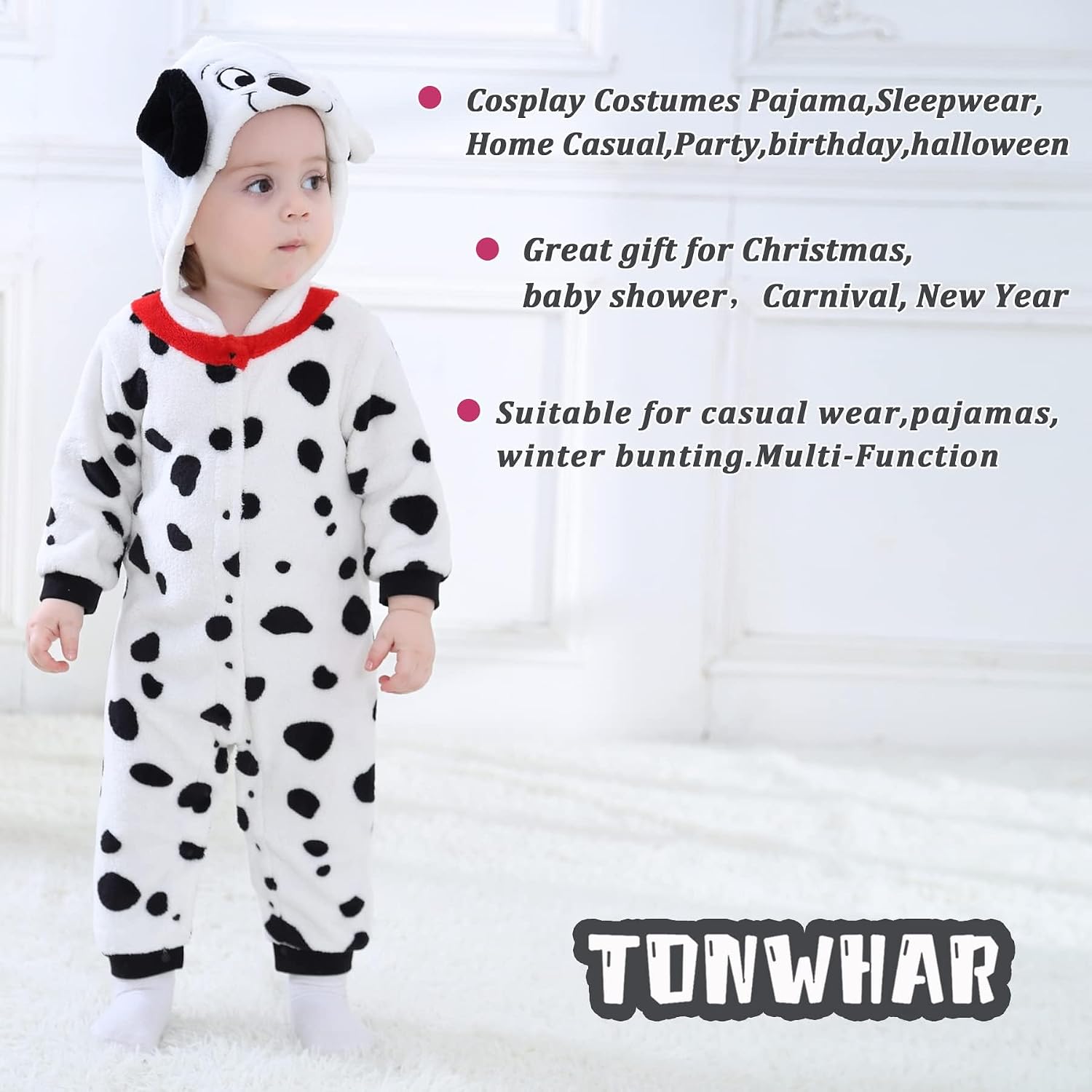 Detalle 1 de TONWHAR Animal Romper in Fleece