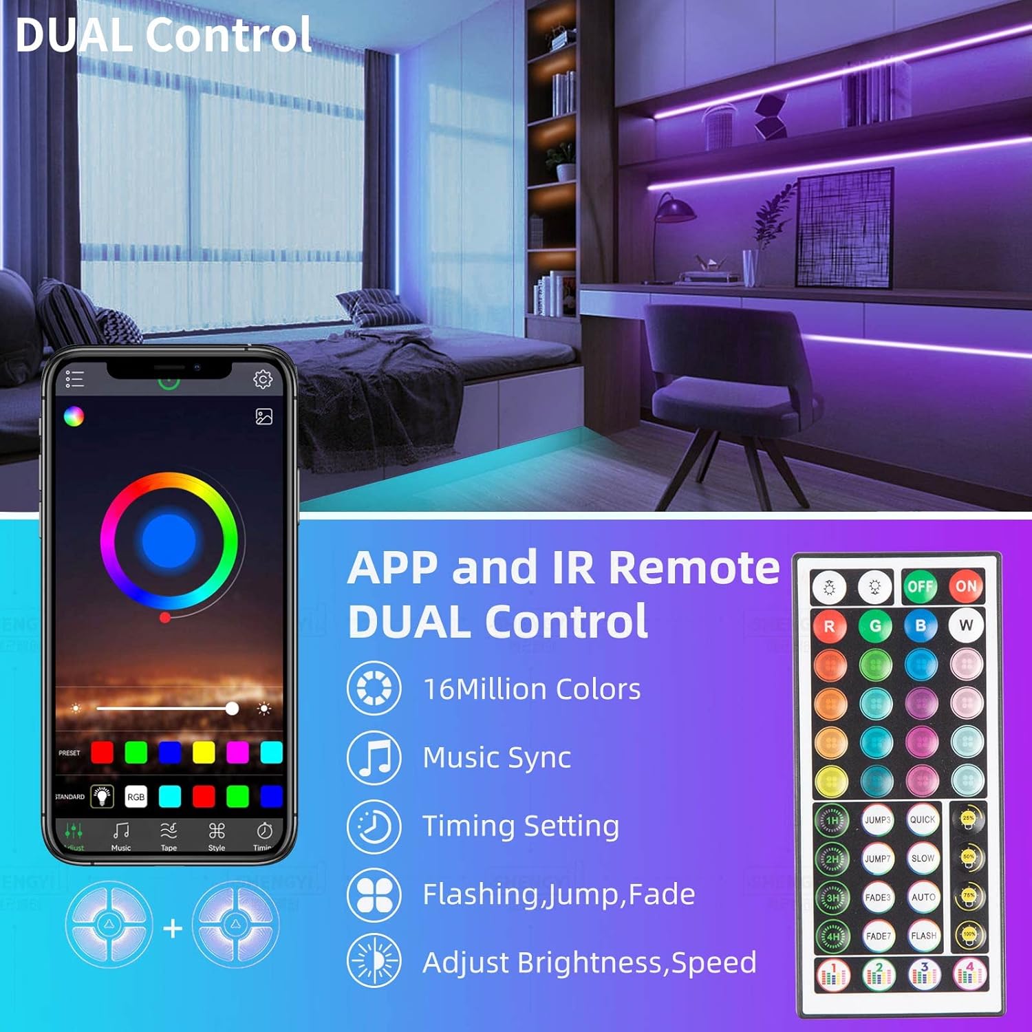 Thumbnail 4 de KSIPZE 100ft LED Strip Lights RGB 🎛
