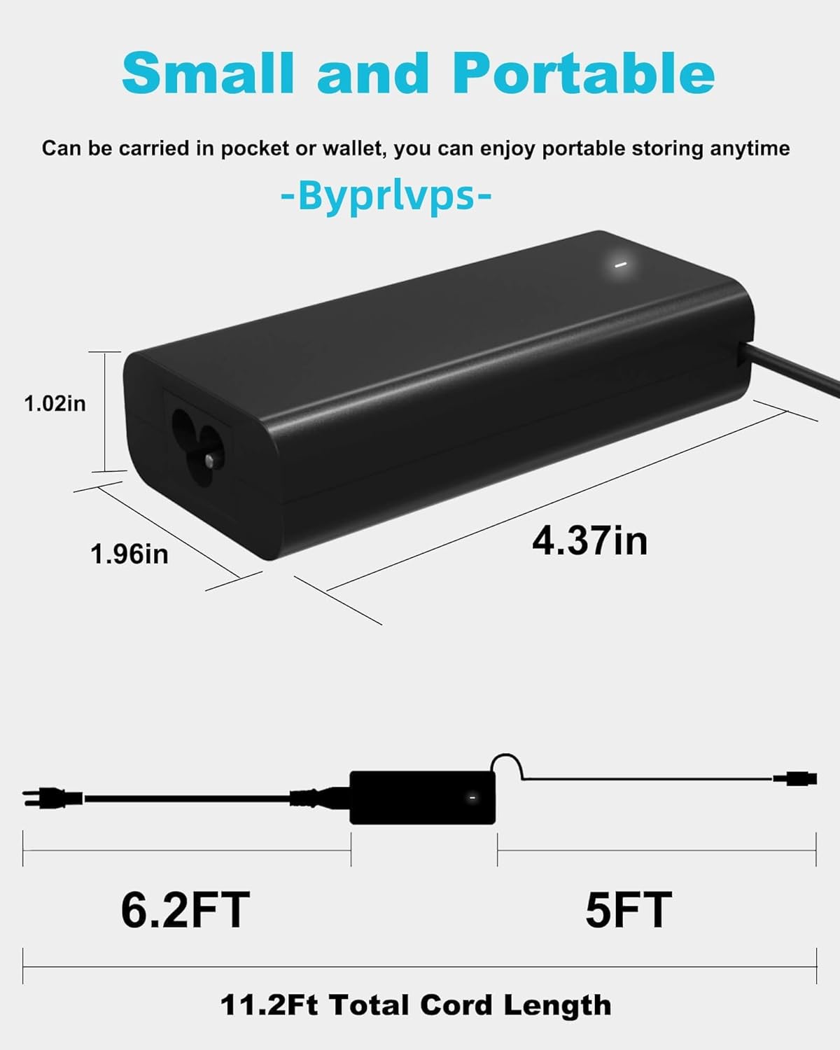 Detalle 2 de Byprlvps 65W USB C laptop charger for Dell