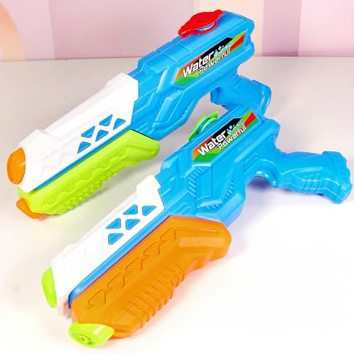 Detalle de Water Guns Powerful Long Distance, 2 Pack 510ML Big Water Gun Long Range by Cakkone (Blue)
