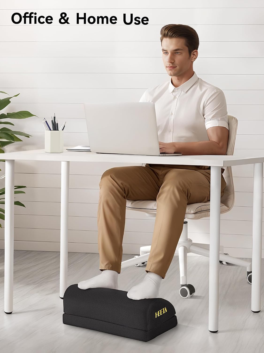 Thumbnail 1 de HEETA Foot Rest Under Desk: Ergonomic Footrest with Adjustable Height (12 cm / 17 cm) in Black