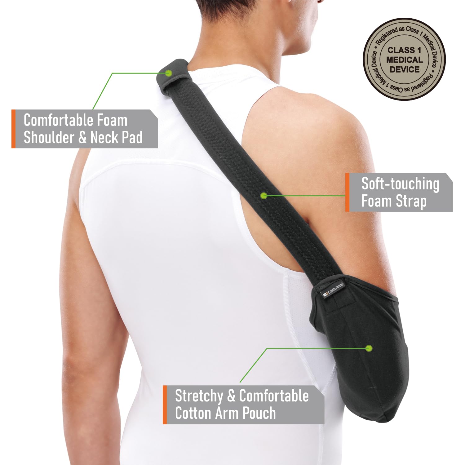 Thumbnail 3 de Comforband B403 Comfort Arm Sling, Breathable, Adjustable and Reversible