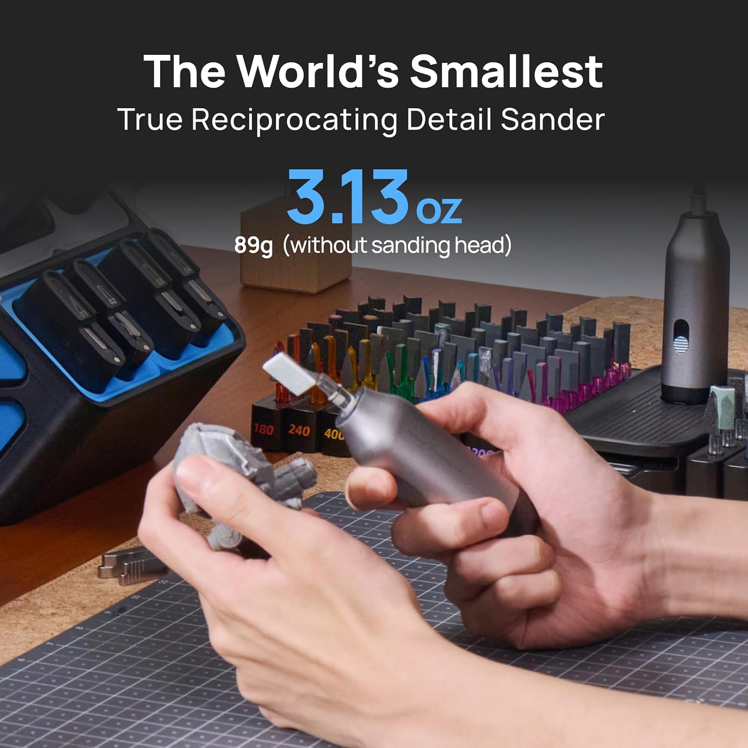 Thumbnail 6 de NeoSander Reciprocating Detail Sander — Compact, Low-Vibration Precision for 3D Printing & Model Making