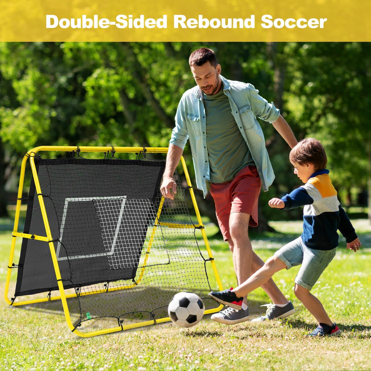 Thumbnail 5 de BAGAIL Rebounder-Netz 120x120 cm fürs Fußballtraining