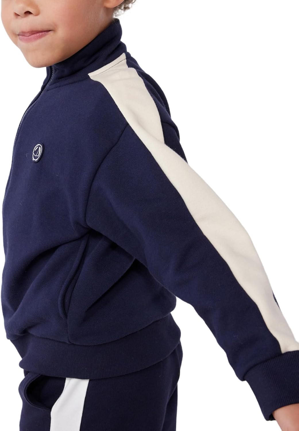 Thumbnail 2 de Petit Bateau Sweatshirt zippé A Zip Garçon – coton uni, qualité et confort durable