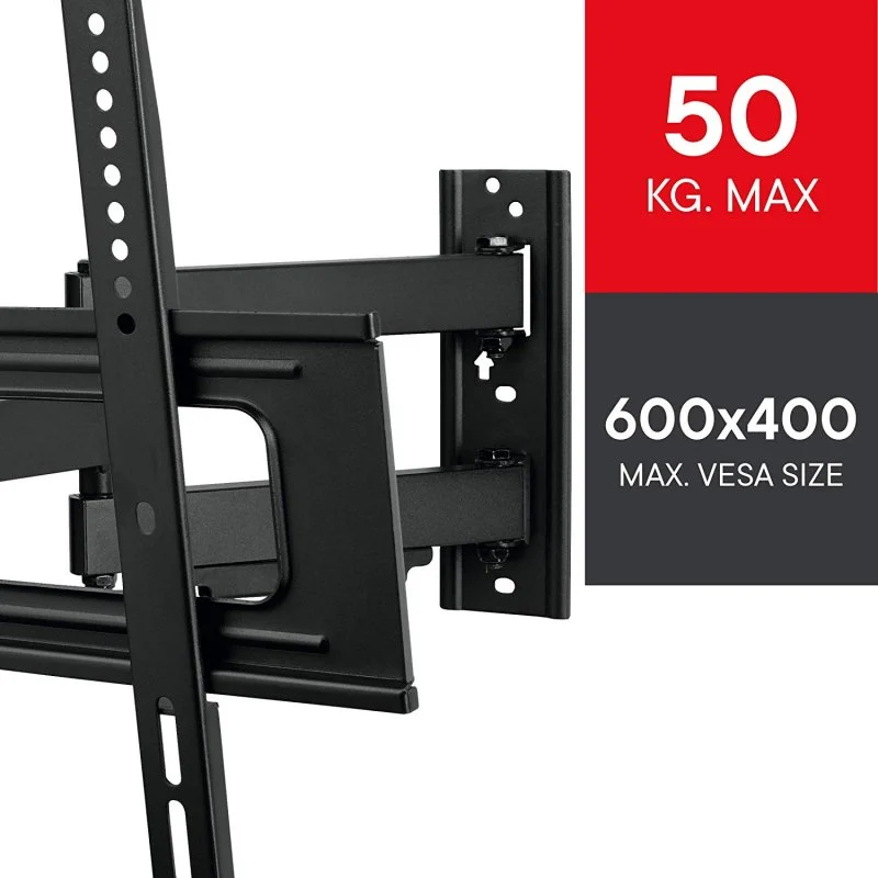 Detalle de One For All WM 2651 Soporte TV doble brazo 32"–84" VESA 600x400 Max 50 kg