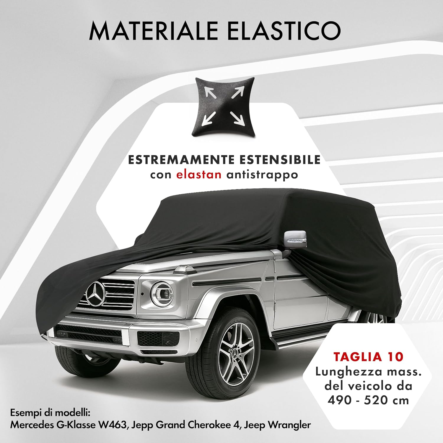 Detalle 2 de WALSER Premium Telo Copriauto Stretch Plus Misura 10
