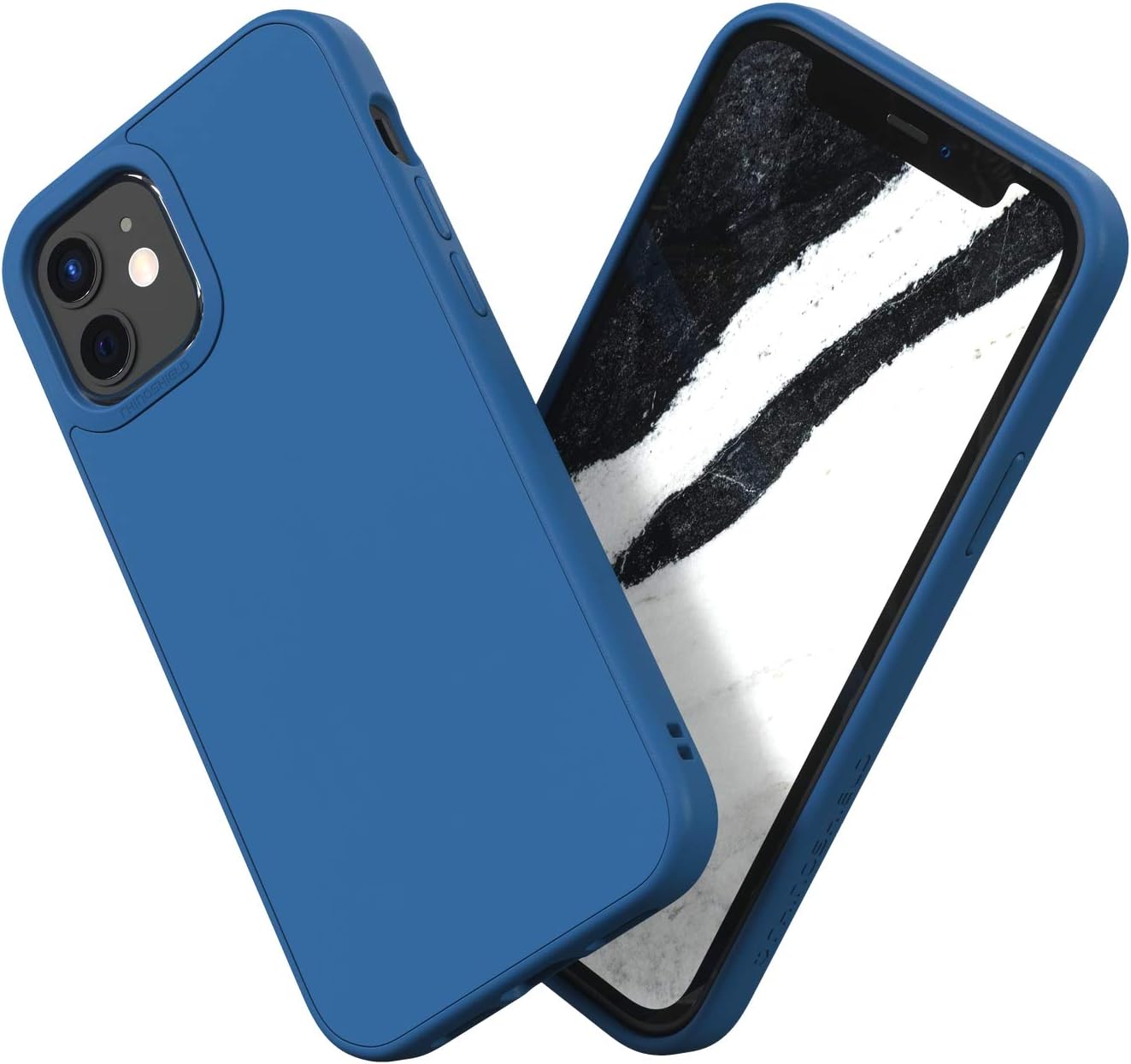 Thumbnail 6 de RhinoShield SolidSuit coque fine compatible iPhone 12 mini – finition mate bleu cobalt