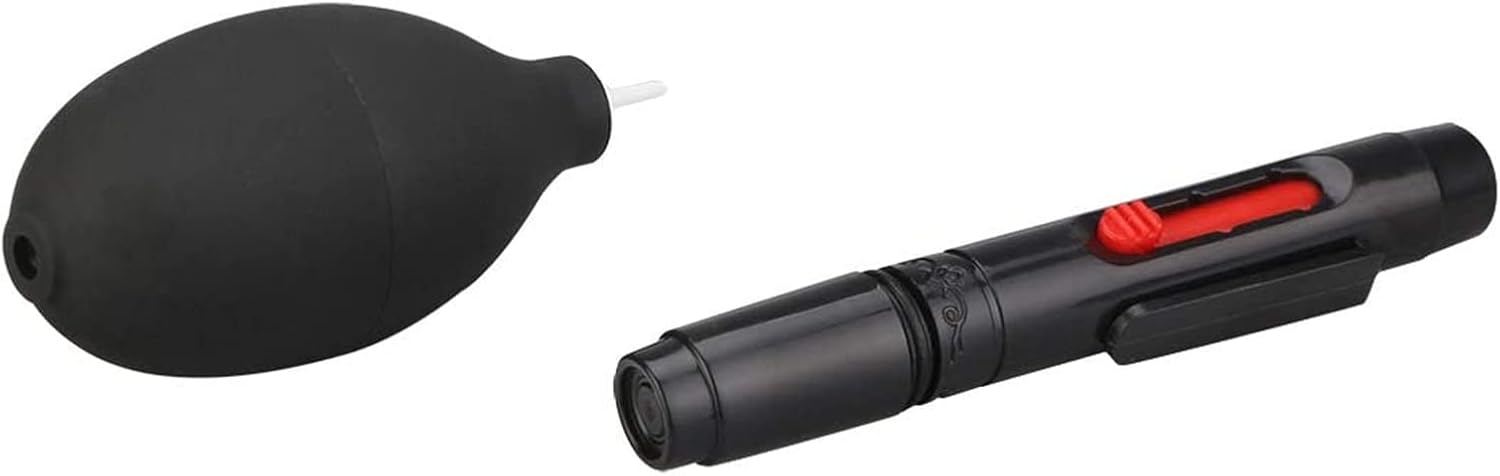 Detalle de Svbony kit di pulizia per DSLR professionale con soffiatore ad aria, penna per lenti e panni in microfibra