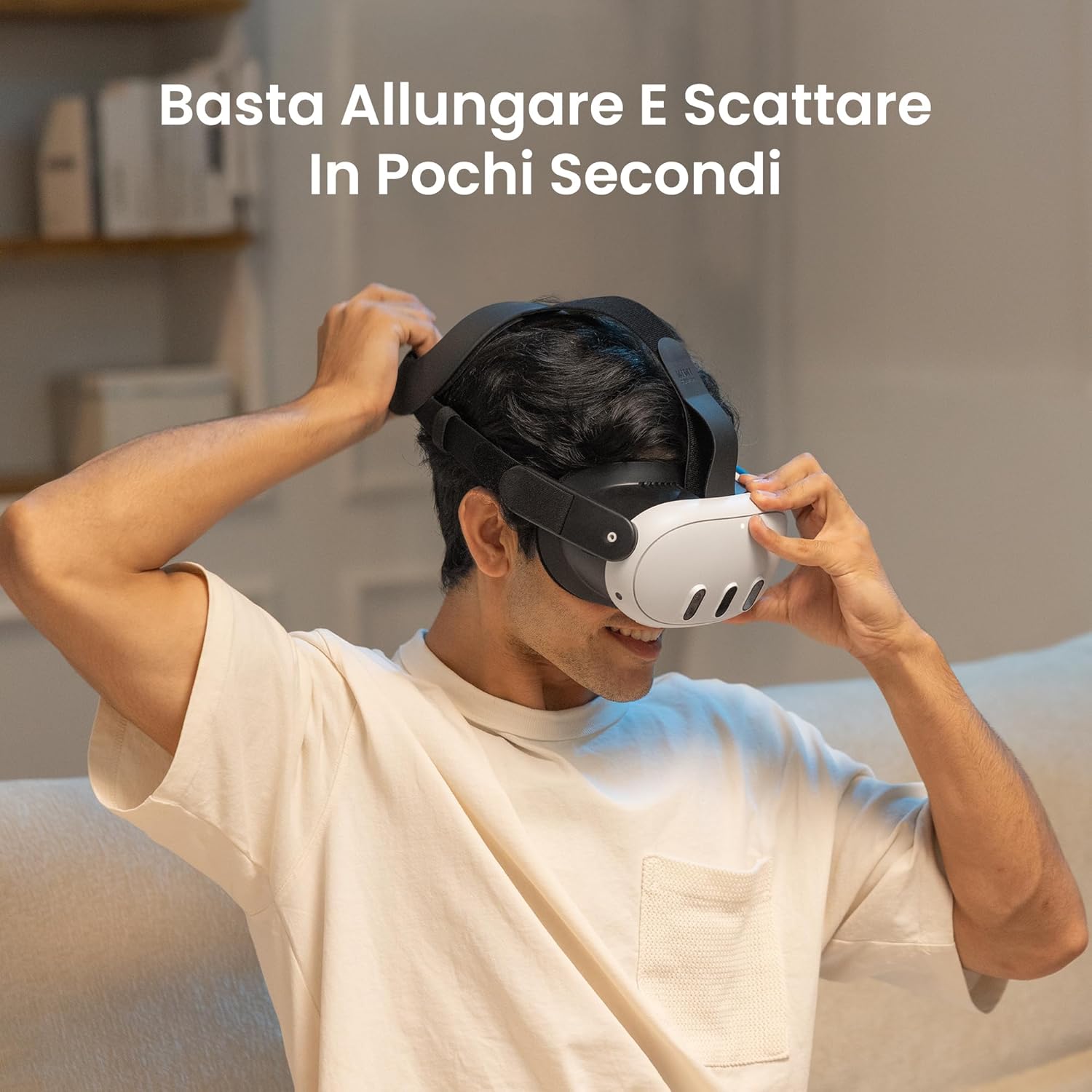 Thumbnail 6 de KIWI design K4 Flex Fascia Testa Comfort per Meta Quest 3/3S (regolabile, senza batteria)