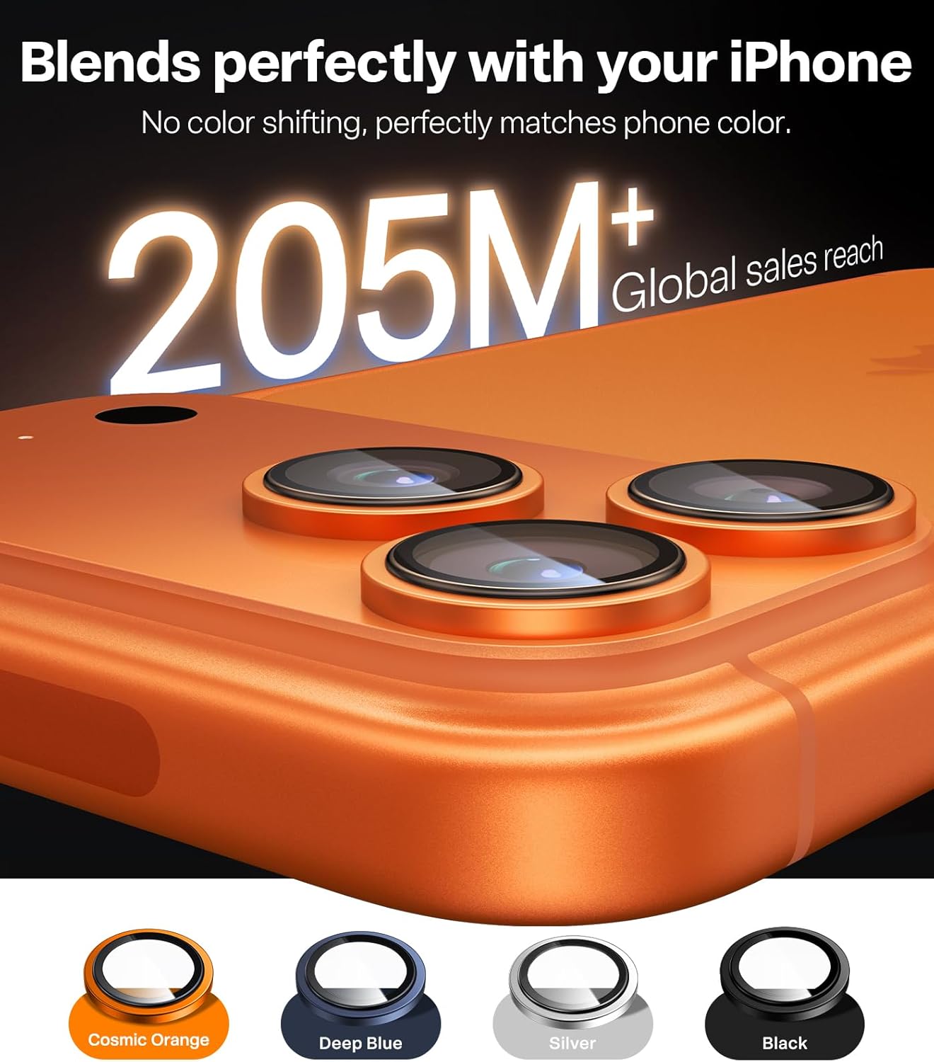 Detalle 2 de TORRAS Camera Lens Protector for iPhone 17 Pro Max 9H
