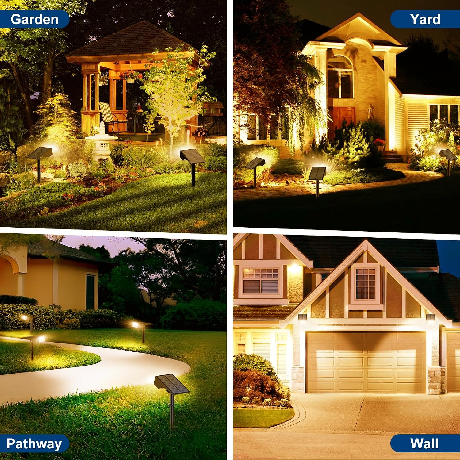 Thumbnail 6 de WENATY 4 Pack Solar Spot Lights for Outdoor Gardens