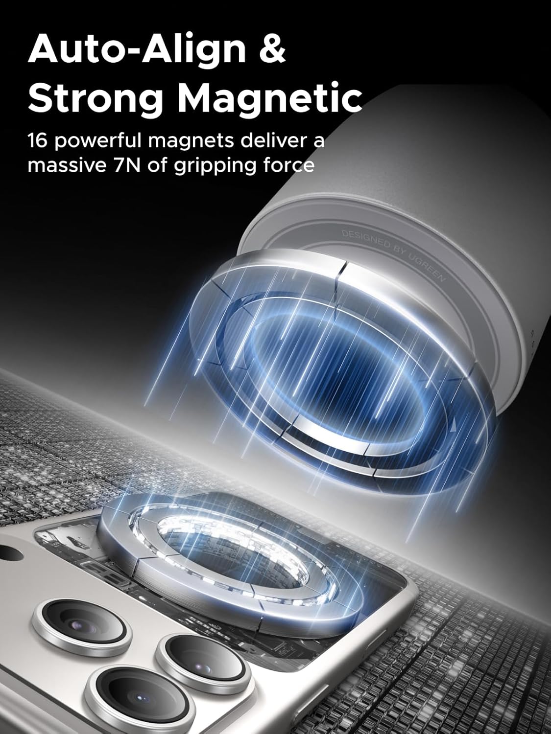 Thumbnail 4 de UGREEN Zapix Chargeur induction iPhone Qi2 25W 2-en-1 (compatible MagSafe) pour iPhone & AirPods