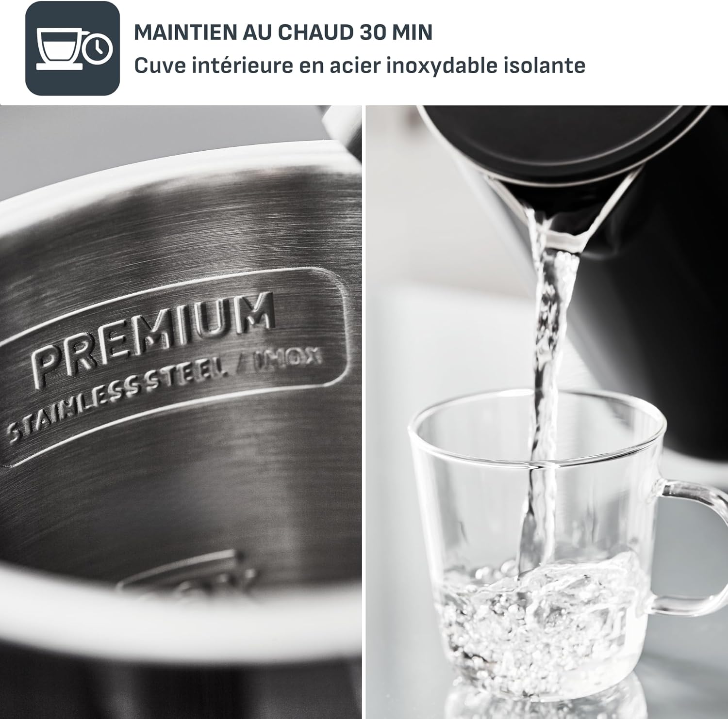 Thumbnail 6 de Tefal KO854830 Bouilloire 1 L, 5 tempĂ©ratures, maintien 30 min đ