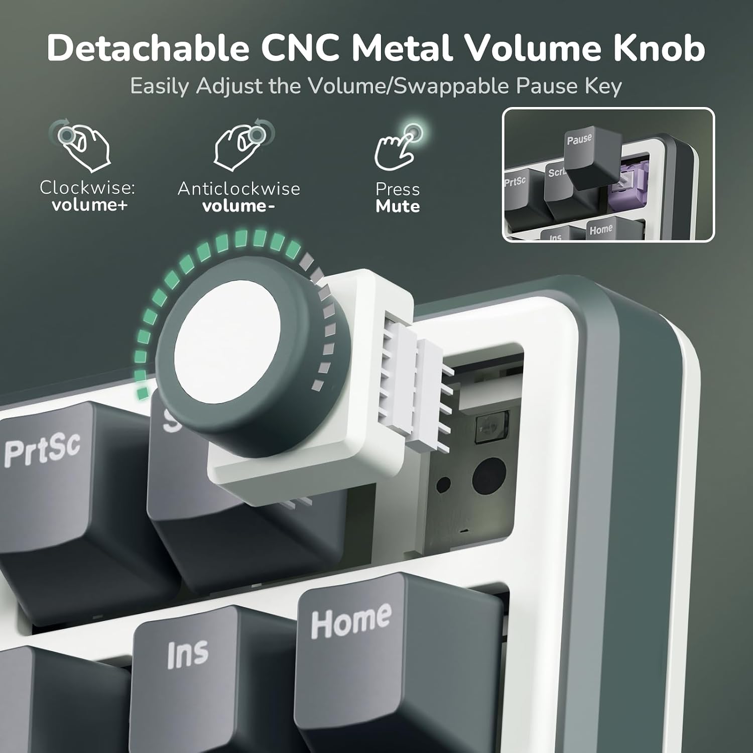 Thumbnail 2 de RK ROYAL KLUDGE X87 Gasket Mechanical Keyboard — 75% Wireless, X-Plate Touch, and Volume Knob
