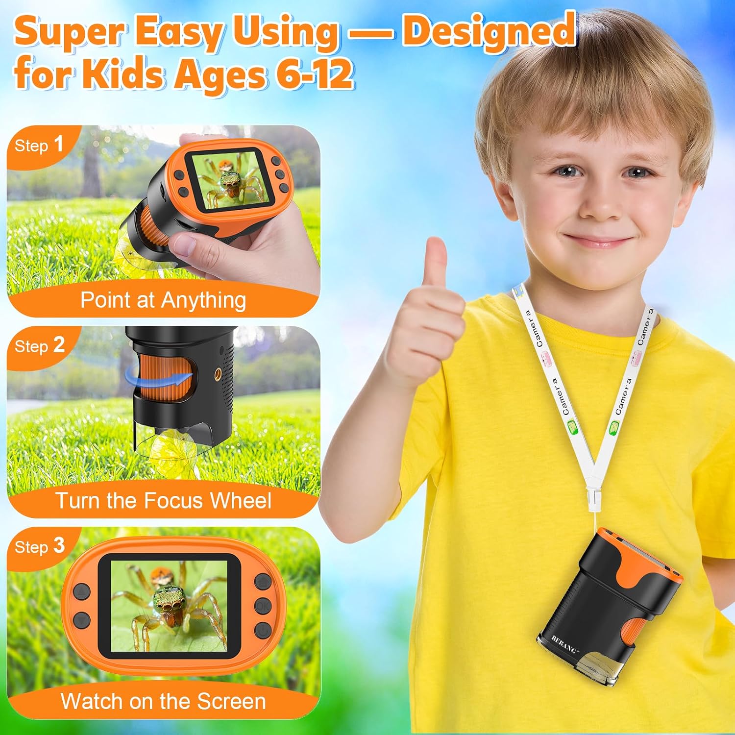 Thumbnail 4 de 4K Digital Microscope for Kids 2-inch Screen