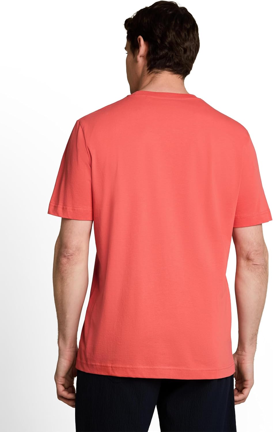Detalle de Tom Tailor Herren T-Shirt aus Baumwolle mit Logo-Print – zuverlässiges Basics-T-Shirt