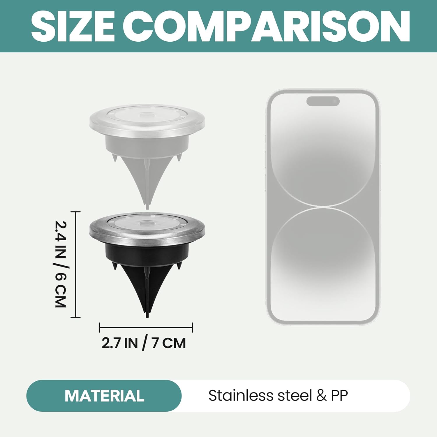 Thumbnail 6 de Solpex solar ground lights – 20 pack mini outdoor garden lights (cool white), IP65 waterproof