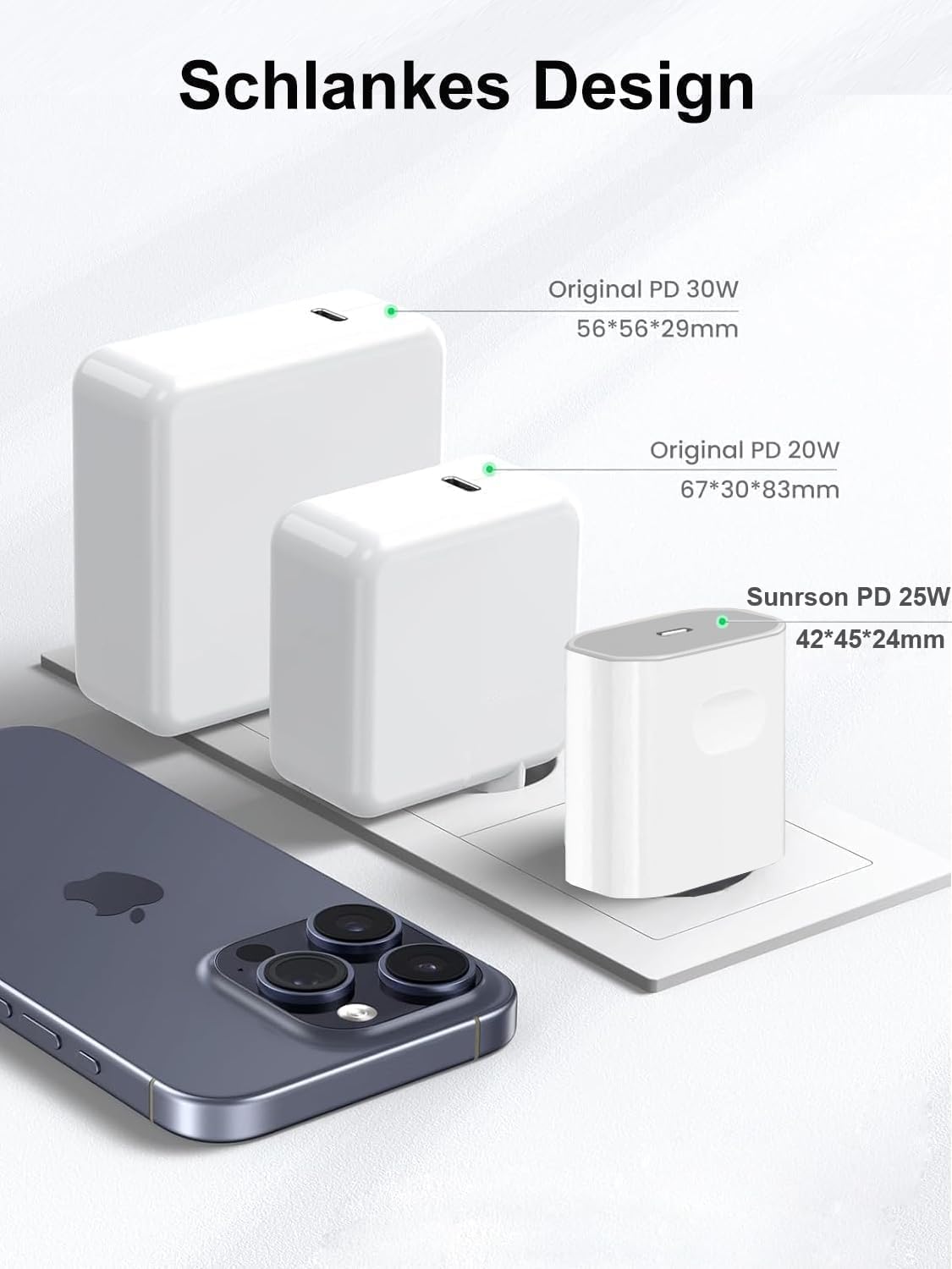 Thumbnail 5 de iPhone Schnellladegerät 25W USB-C Ladegerät mit 2M Kabel