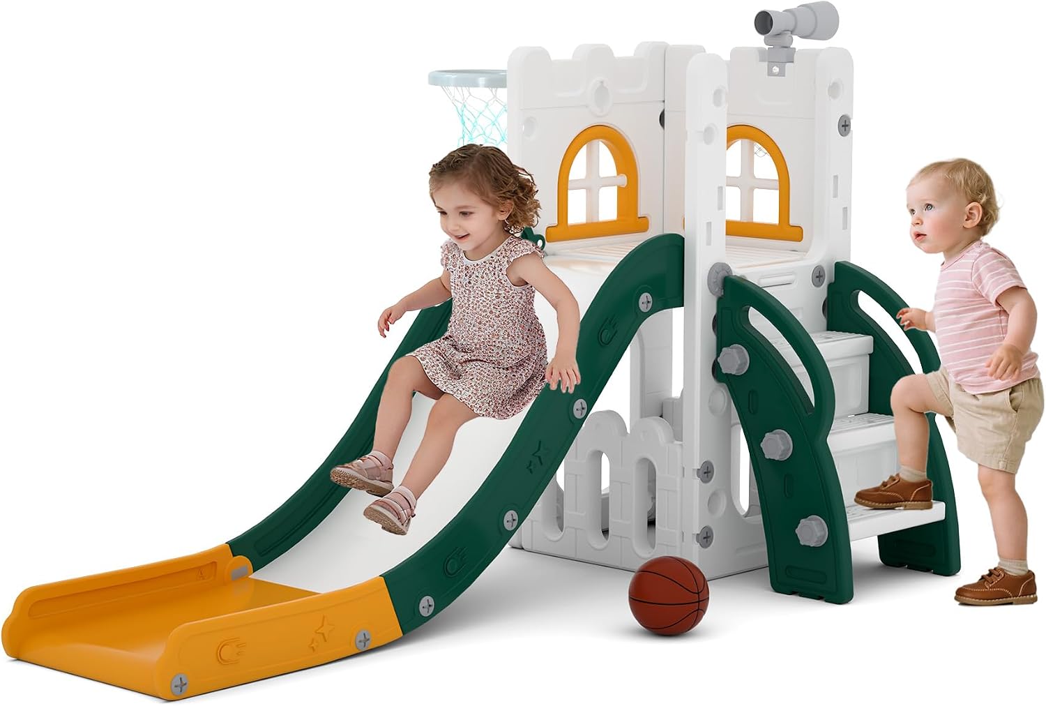 Detalle de LulliSpace 6-in-1 Toddler Slide 6 Features