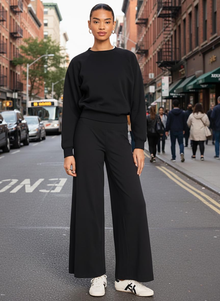 Detalle 2 de BLONGW Yoga Pants Wide Leg Trousers