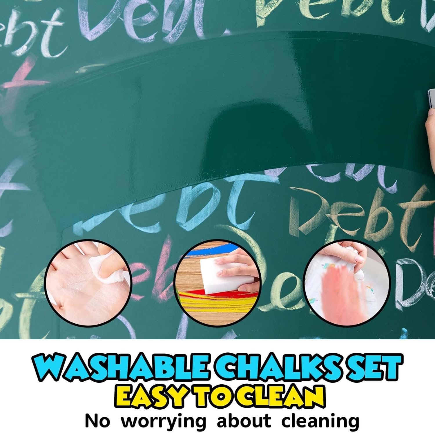 Thumbnail 4 de 240-Pack Washable Sidewalk Chalk, 24-Color Jumbo Non-Toxic Chalk Sticks (Dustless) for Kids