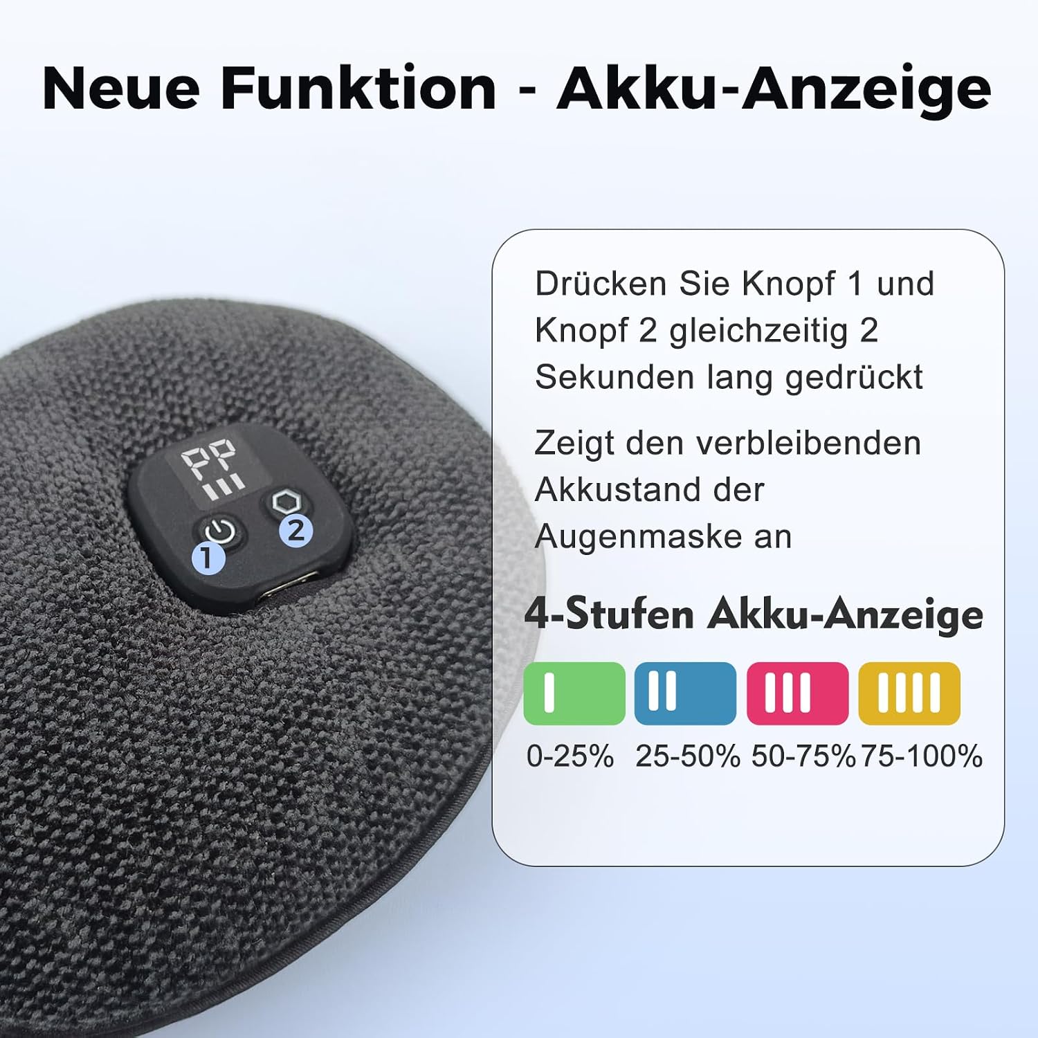 Thumbnail 3 de Telepepe Augenmaske Wärmend – kabellose Wärmebrille mit 1000 mAh Akku (Schwarz)