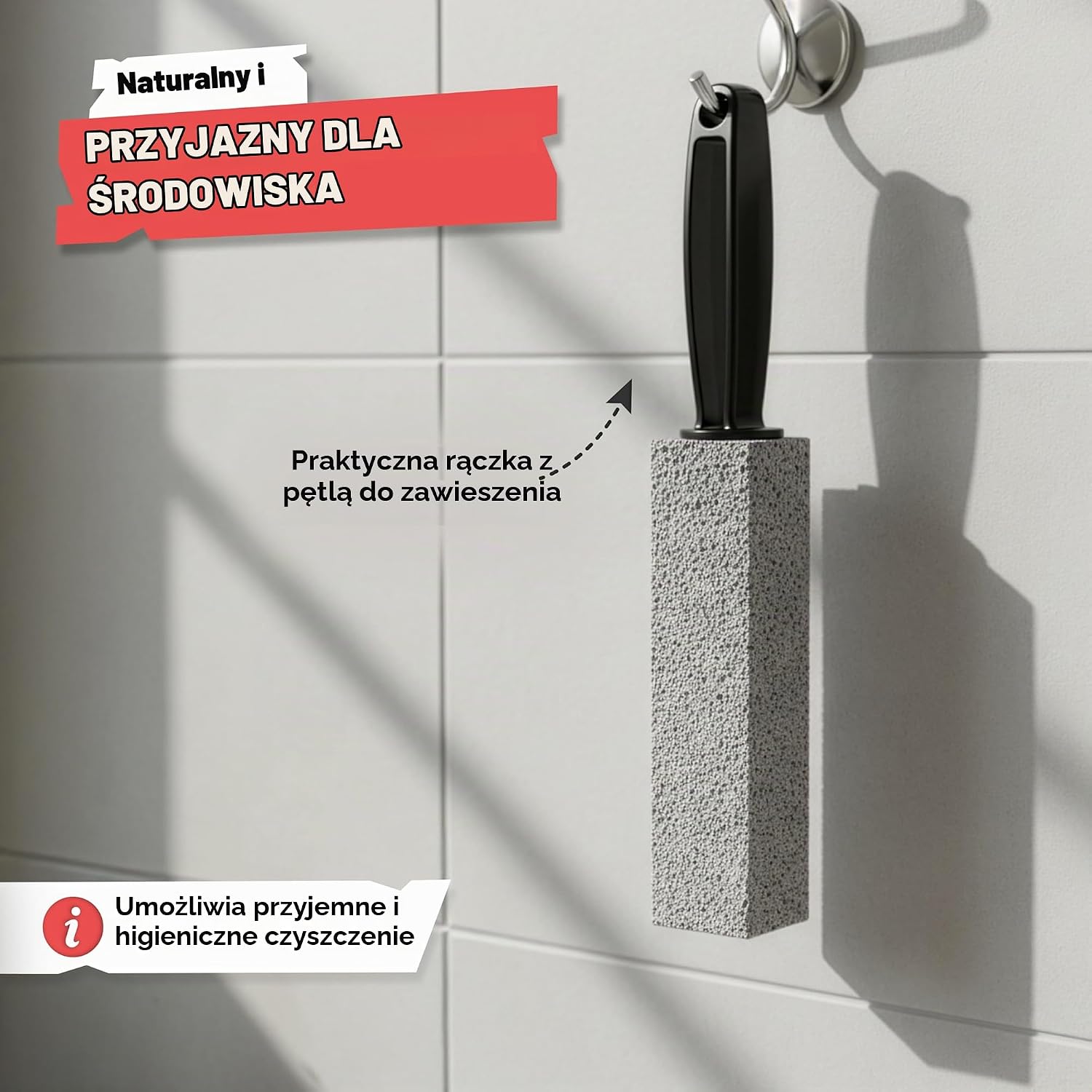 Thumbnail 6 de SPRINGER ZX6000 – pumeks do WC, zestaw 3 szt. z naturalnego kamienia