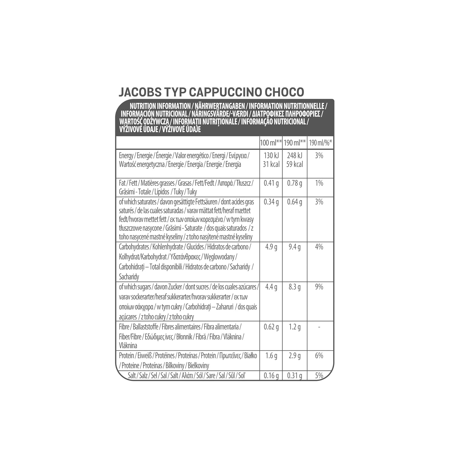 Thumbnail 1 de Tassimo Jacobs Cappuccino Chocolate Kapseln – 50 Pads (5 x 10)