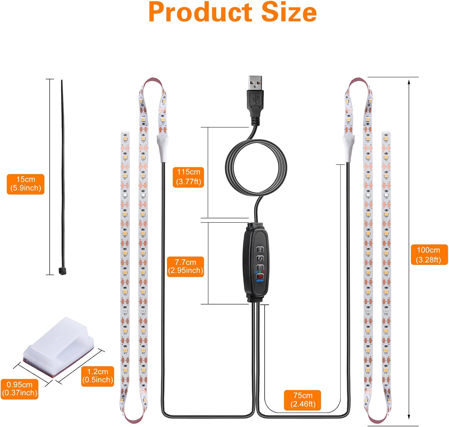 Thumbnail 6 de LYGZM csx-2835 LED Grow Light, 120 LEDs, Full Spectrum, Dimmable Timer