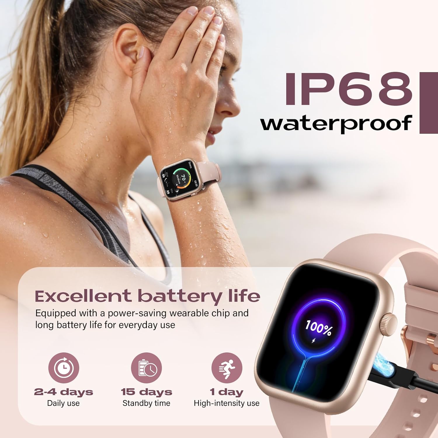 Thumbnail 6 de SLOKSFil Smartwatch donna 1,85": fitness, salute e notifiche con quadrante personalizzabile