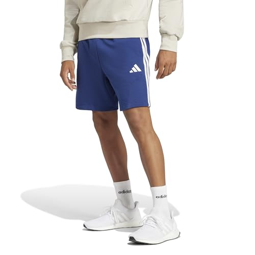 Thumbnail 2 de adidas Uomo Essential Three Stripes French Terry Short azul oscuro/blanco (3XL)