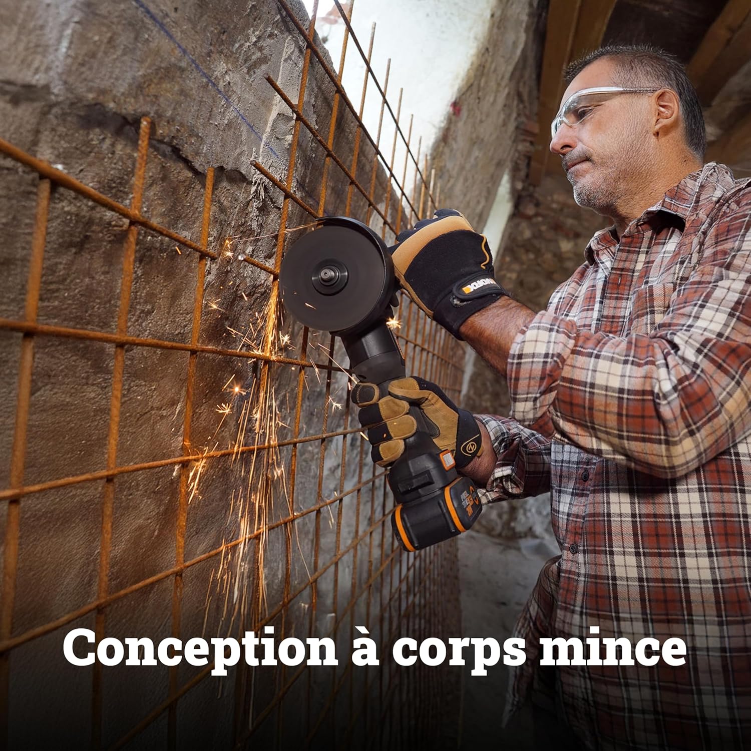 Thumbnail 3 de WORX Meuleuse d'Angle sans Fil Brushless 20V WX814.9 – Disque 125 mm (sans batterie ni chargeur)